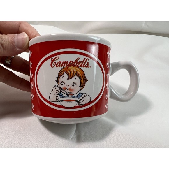 Campbells Soup Mug 2004 VTG Kids Graphic Houston Harvest Coffee‎ Cup With Spoon - Picture 7 of 8
